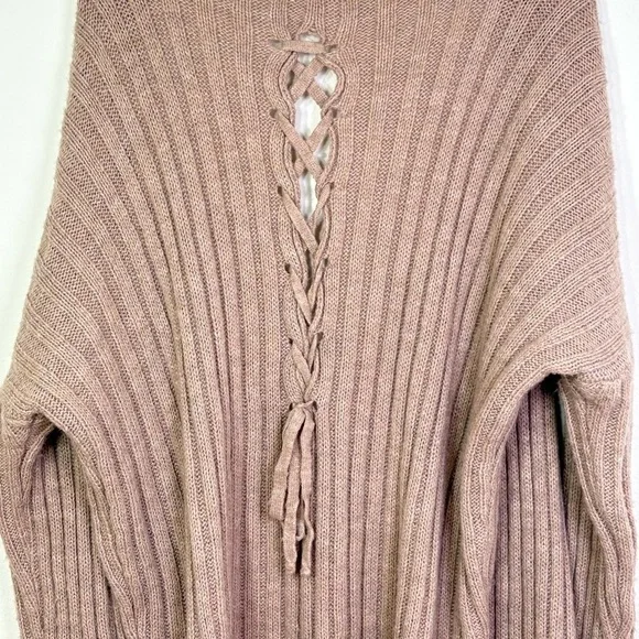 MADE IN ITALY Artsy Minimalist Lagenlook Mohair Wool Blend Ribbed Open Cardigan - Picture 4 of 14